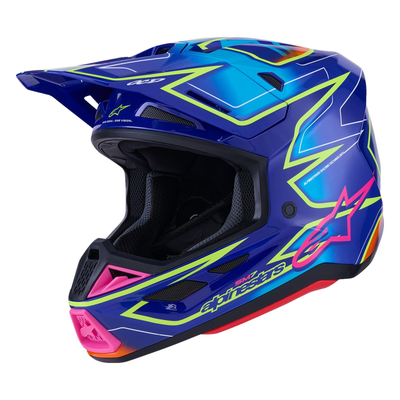 Alpinestars SM7 Cast Gloss/Blue/Pink/Yellow Fluo