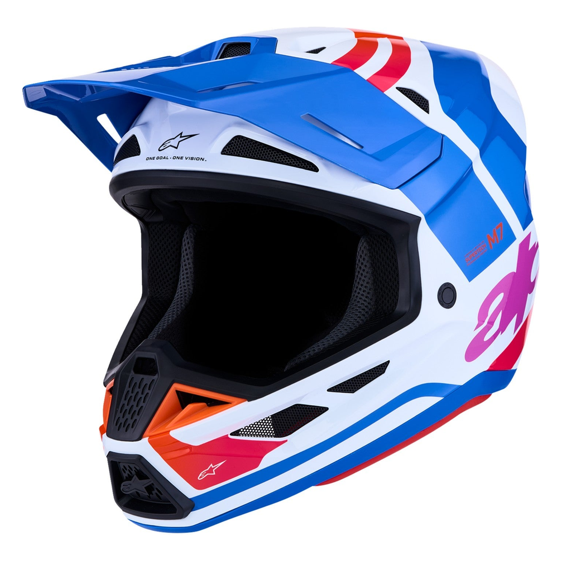 Alpinestars SM7 Core White/Blue/Orange/Pink