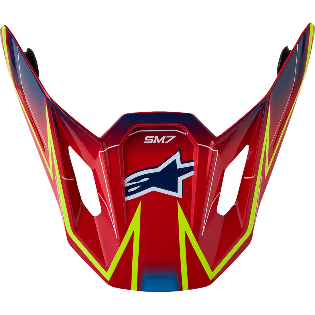 Alpinestars SM7 Helmet Visor, Cast Red/Yellow Fluo/Blue