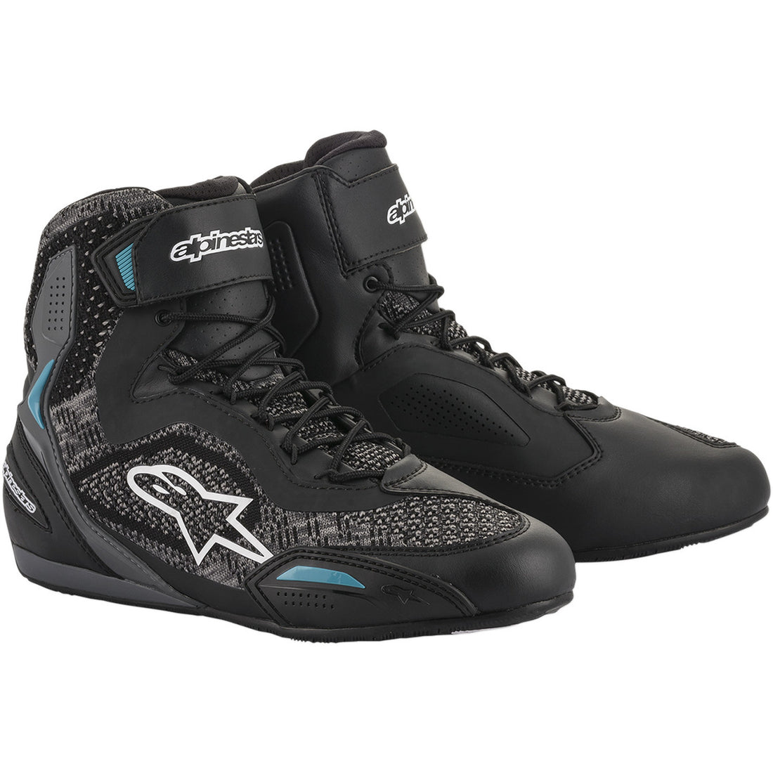 Alpinestars Stella Faster-3 Rideknit Shoes Black/Teal