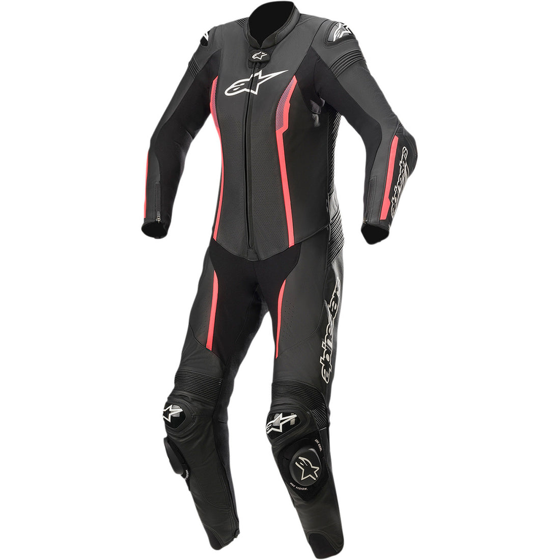 Alpinestars Stella Missile v2 1-Piece Leather Suit Black/Pink