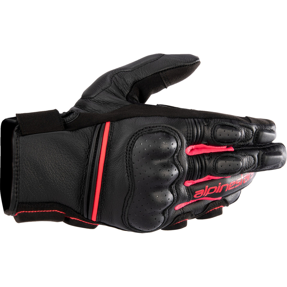 Alpinestars Stella Phenom Leather Air Gloves Black/Diva Pink