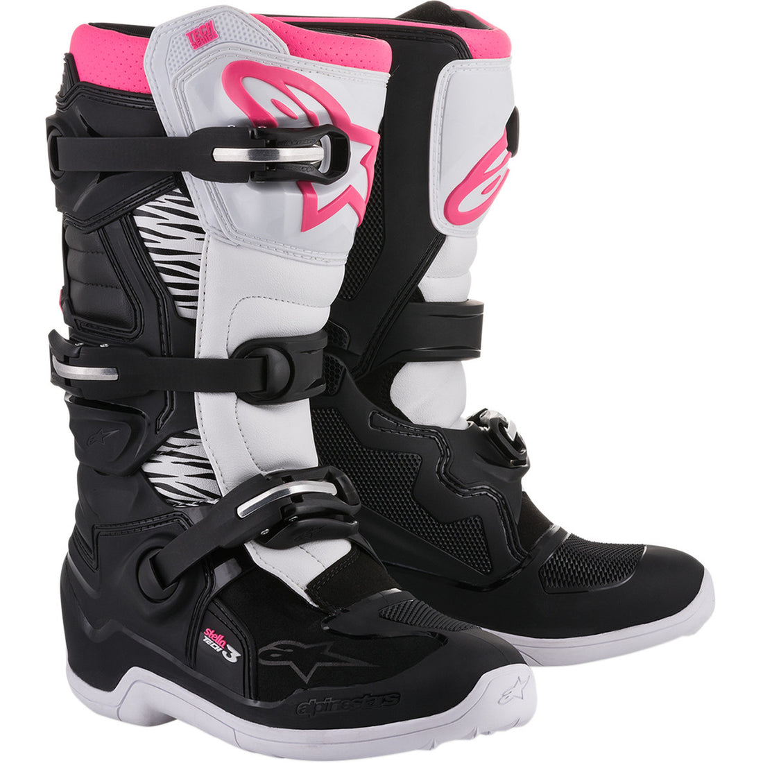 Alpinestars Stella Tech 3 Boots Black/White/Pink