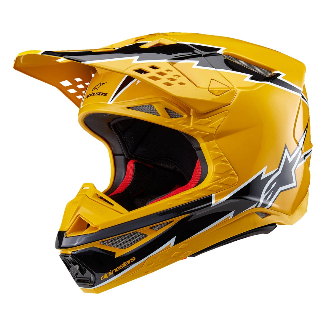 Alpinestars Supertech M10 Ampress MIPS® Gloss Black/Yellow