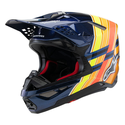 Alpinestars Supertech M10 TLD Edition 25 MIPS® Gloss Dark Blue/Orange/Yellow/Fluo Red
