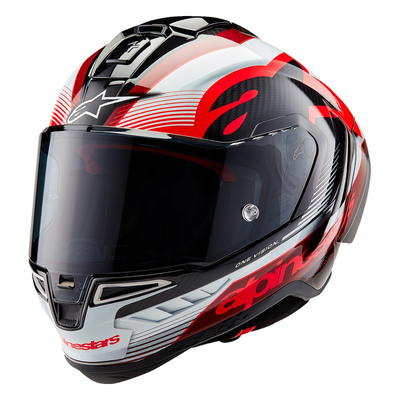 Alpinestars Supertech R10 Team Black/Carbon Red/Gloss White