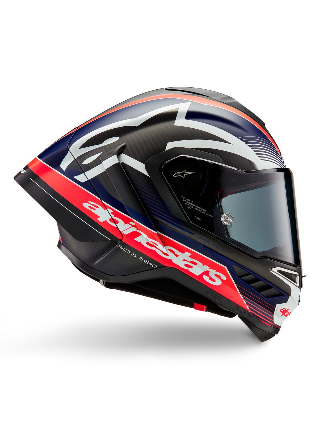 Alpinestars Supertech R10 Team Matte Black/Carbon Red Fluo/Blue