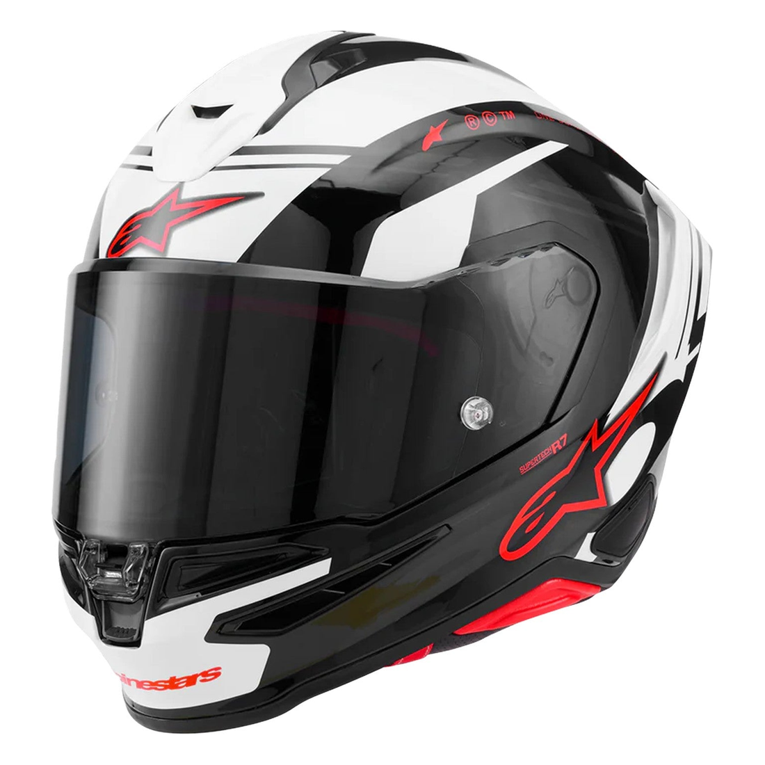 Alpinestars Supertech R7 A-Core Gloss Black/White/Red
