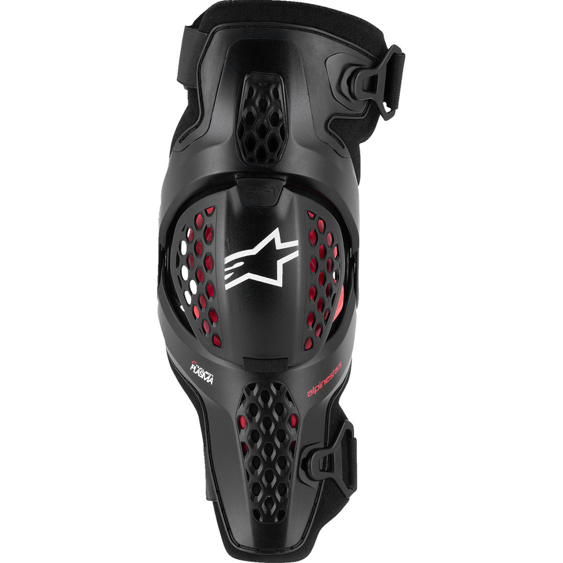 Alpinestars SX-1 Plasma Knee Guards Black/Red/Cool Gray