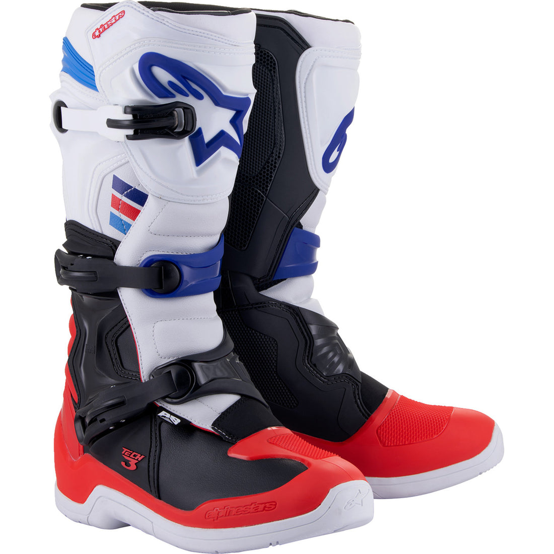Alpinestars Tech 3 Boots White/Red/Black