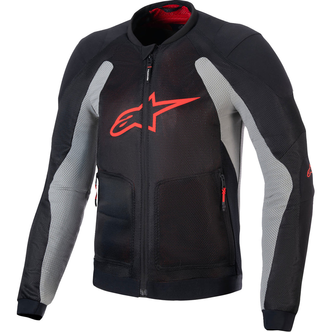 Alpinestars Troop-Air Jacket Black/Ash Gray/Bright Red