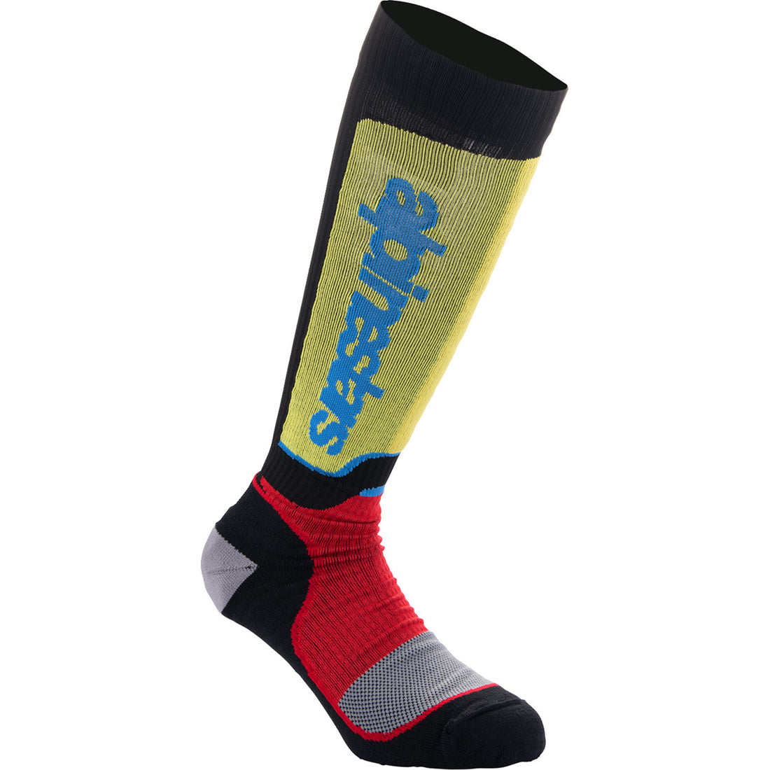 Alpinestars Youth MX Plus Socks Black/Red/Yellow/Blue