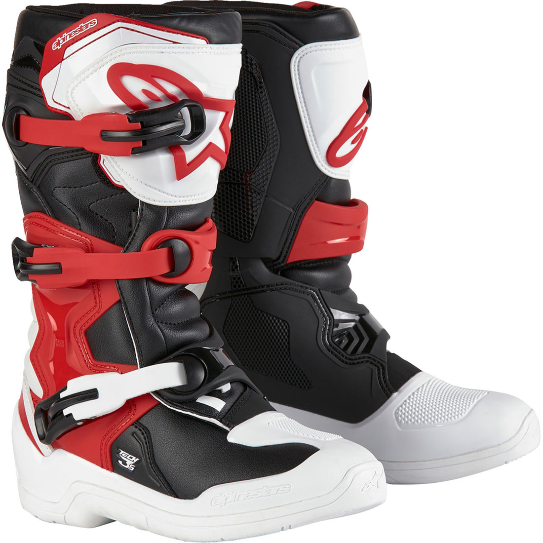 Alpinestars Youth Tech 3S Boots White/Black/Red