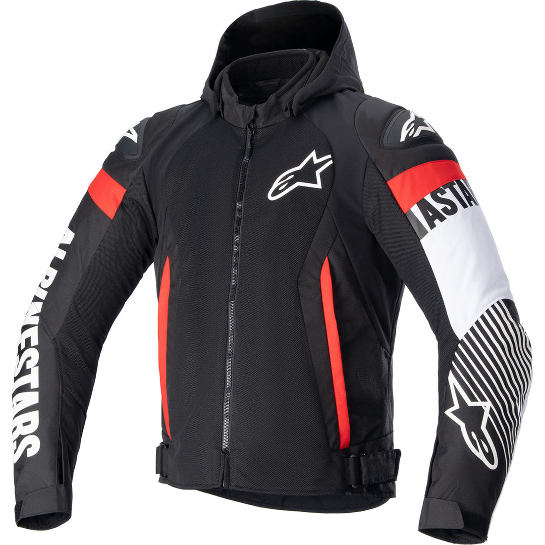 Alpinestars Zaca Air Jacket Black/White/Red Fluo