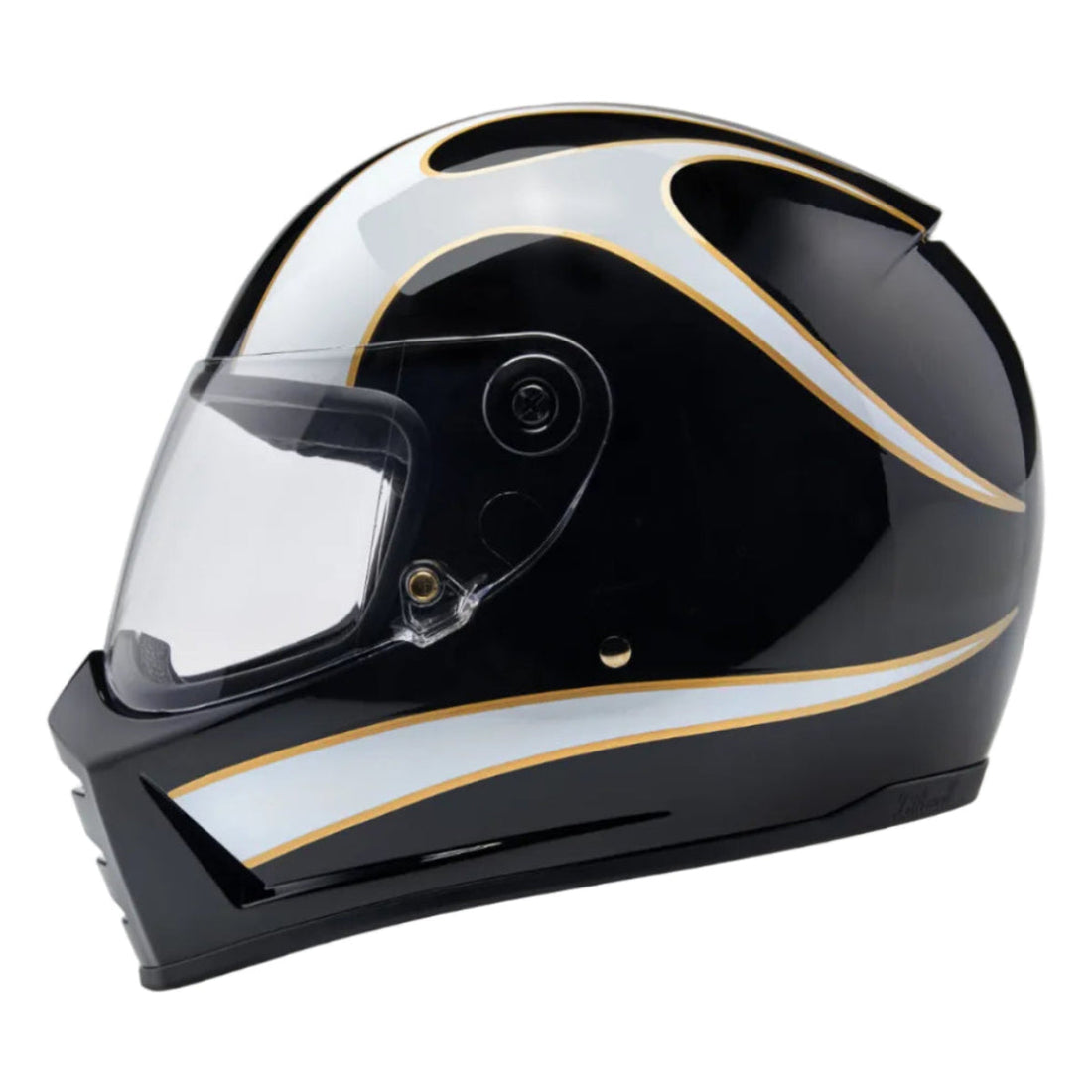 Biltwell Lane Splitter Gloss Black/White Flames