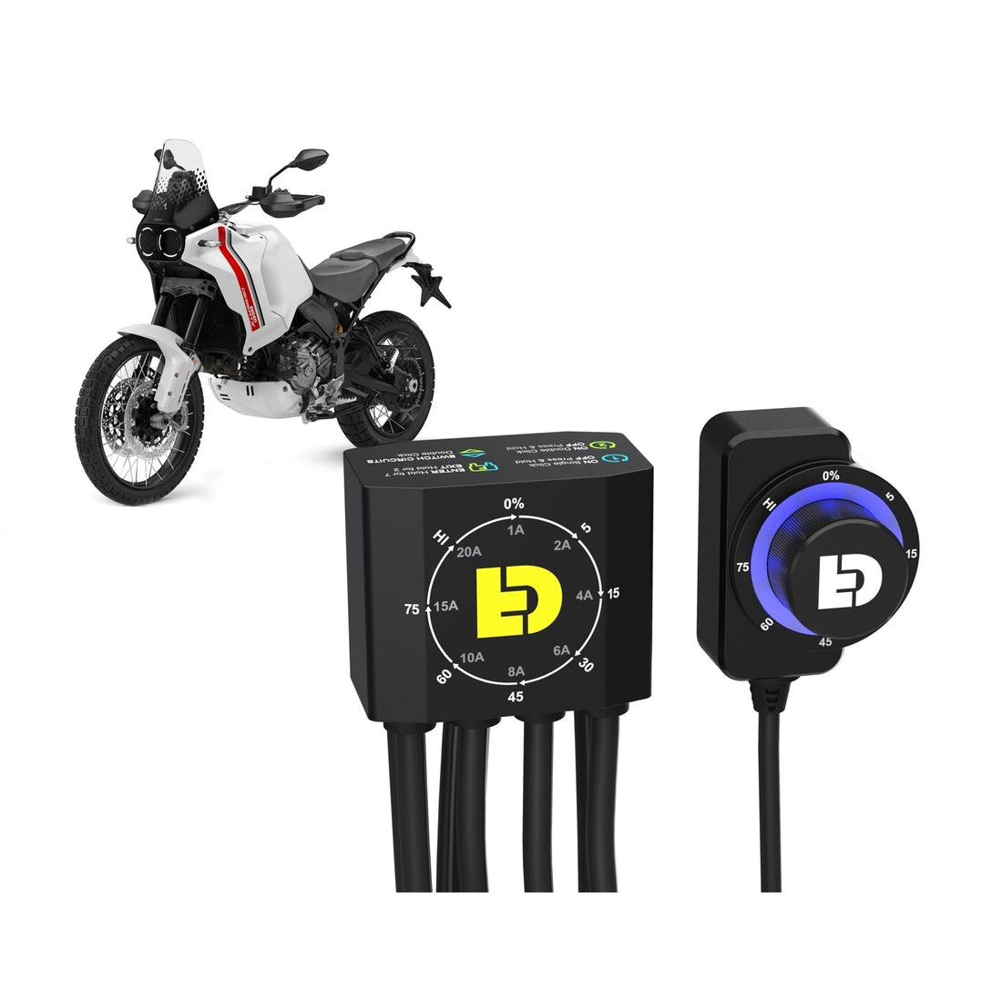 DENALI DialDim Lighting Controller - Ducati DesertX
