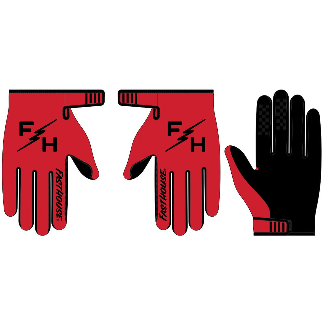 Fasthouse Carbon Eternal Gloves Red