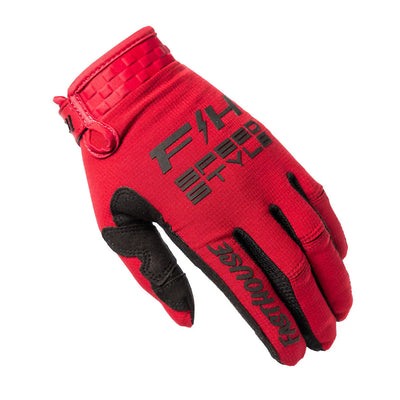 Fasthouse Elrod Ether Gloves Red/Jester Red