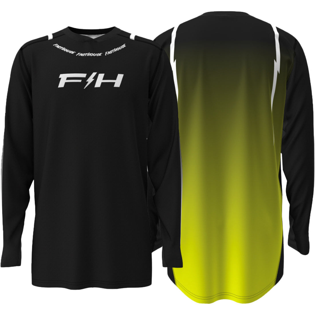 Fasthouse Elrod Nitro Jersey Black Neon