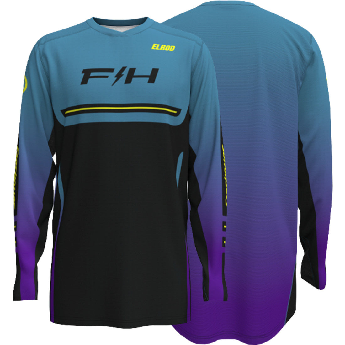 Fasthouse Elrod React Jersey Light Indigo/Black