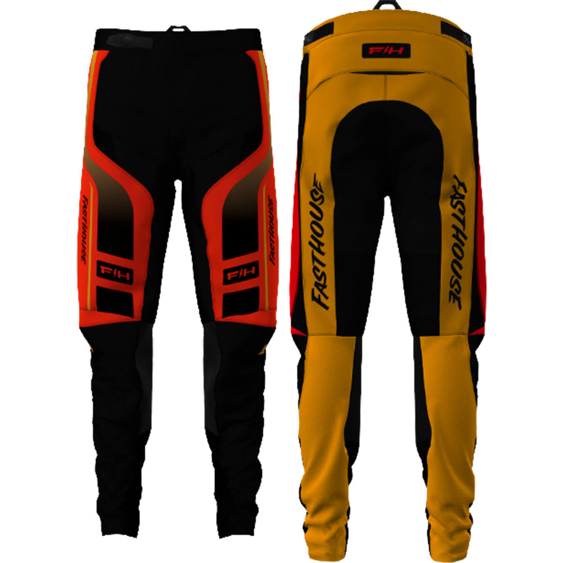 Fasthouse Elrod React Pants Racing Red/Black