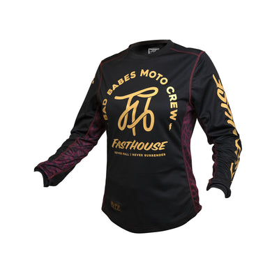 Fasthouse Girls' Grindhouse Golden Script Jersey Black