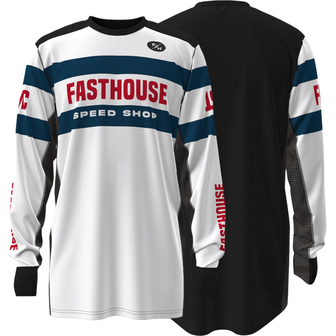Fasthouse Grindhouse Analogue LS Jersey White