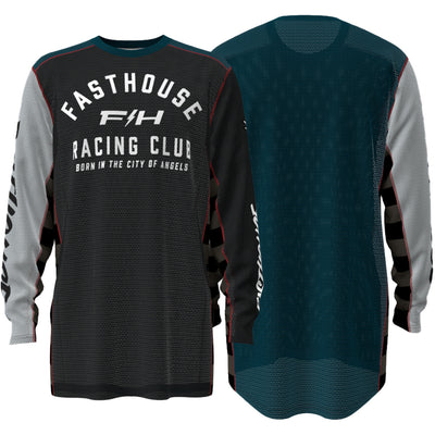 Fasthouse Grindhouse Club LS Jersey Black/Teal