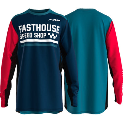 Fasthouse Grindhouse Hudson Jersey Blue/Red