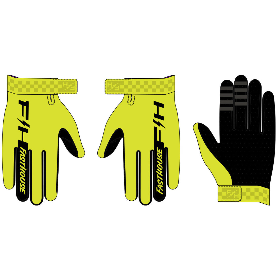 Fasthouse Helix Circuit Gloves High-Viz