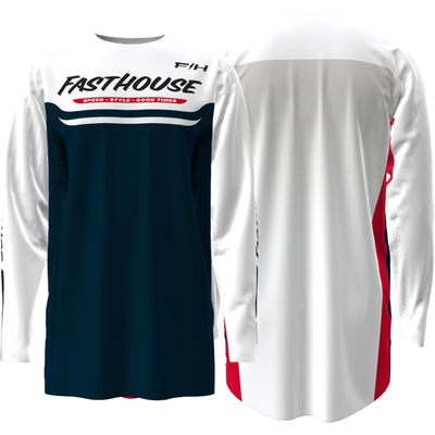 Fasthouse Helix Circuit Jersey Navy/White/Red