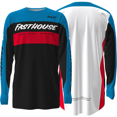 Fasthouse Helix Daytona LS Jersey Electric Blue/Black