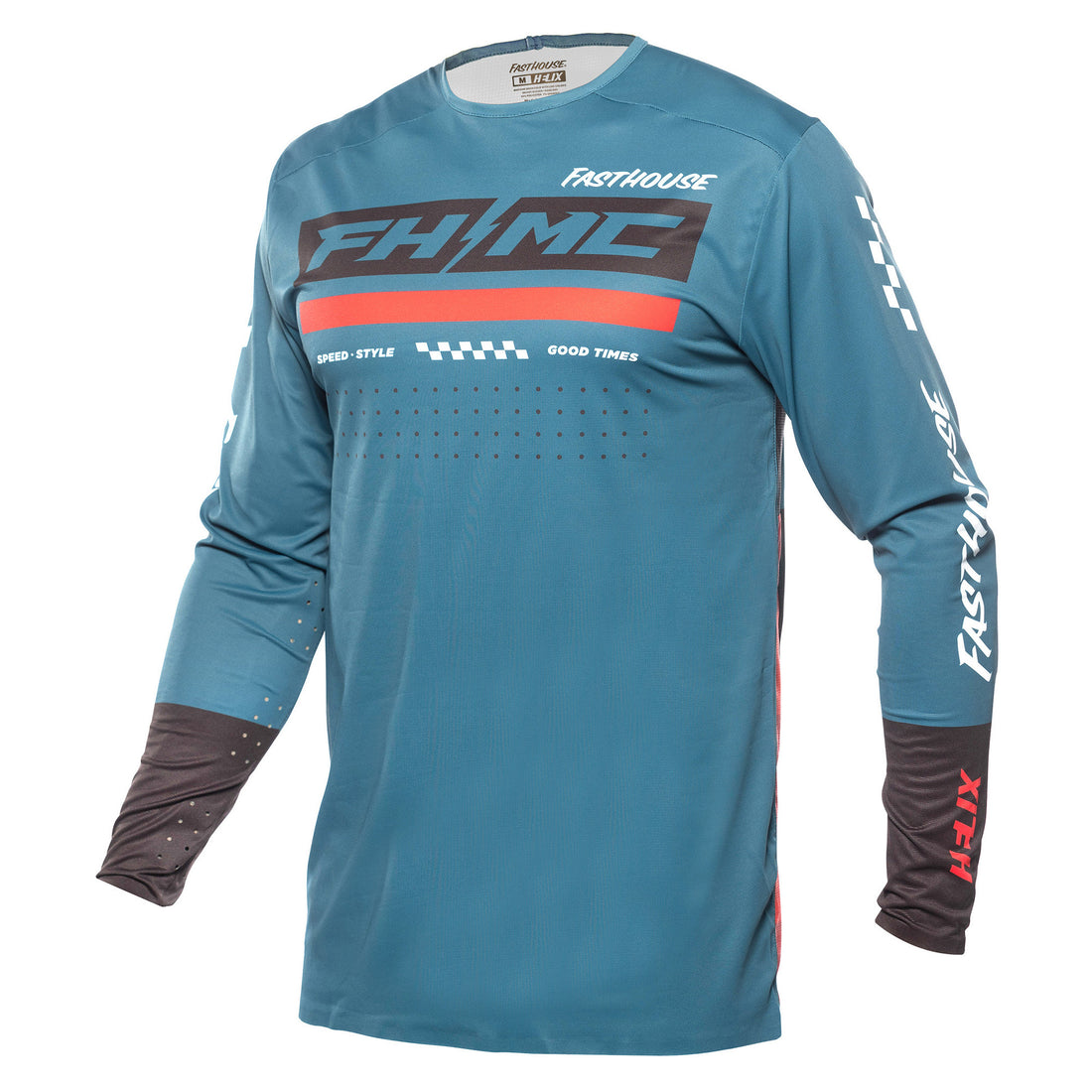 Fasthouse Helix Podium Jersey Red/Black/Teal