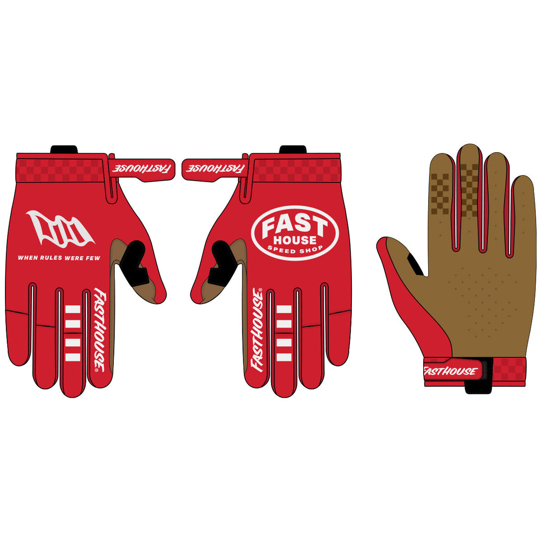 Fasthouse Speed Style Ramble Gloves Red
