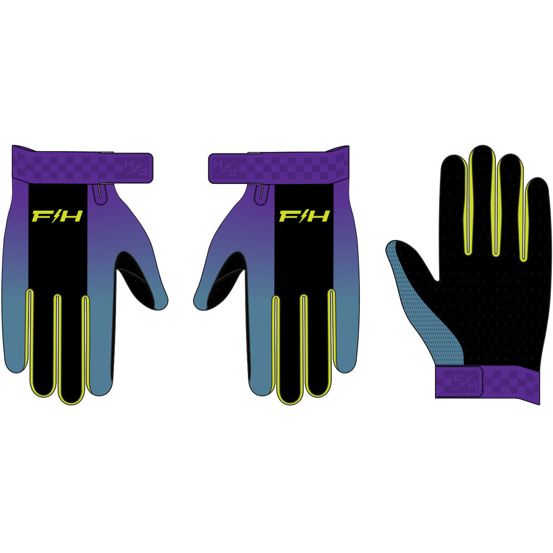 Fasthouse Vapor React Gloves Light Indigo/Black