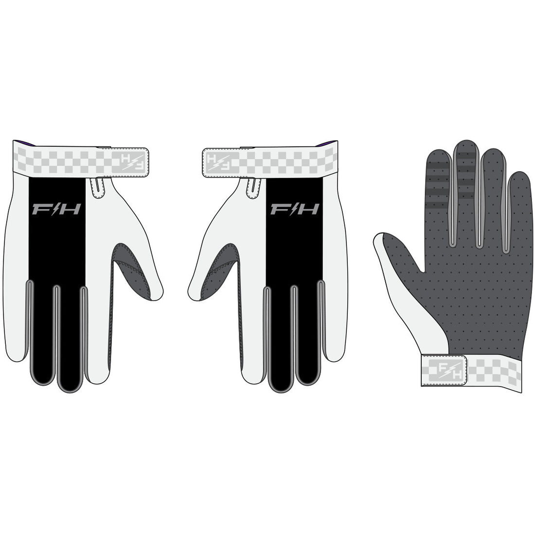 Fasthouse Vapor React Gloves White/Black