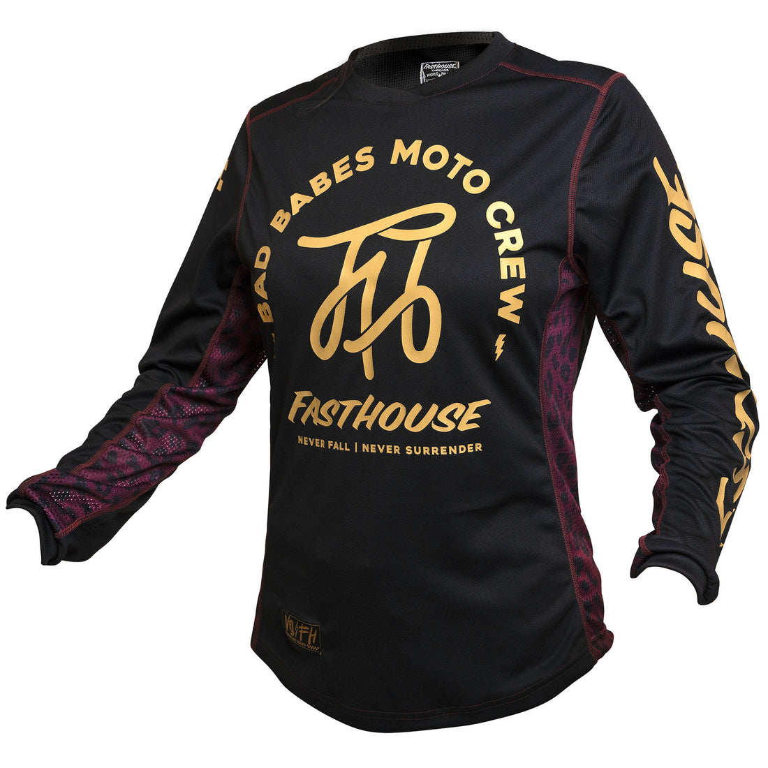 Fasthouse Women's Grindhouse Golden Script Jersey Black