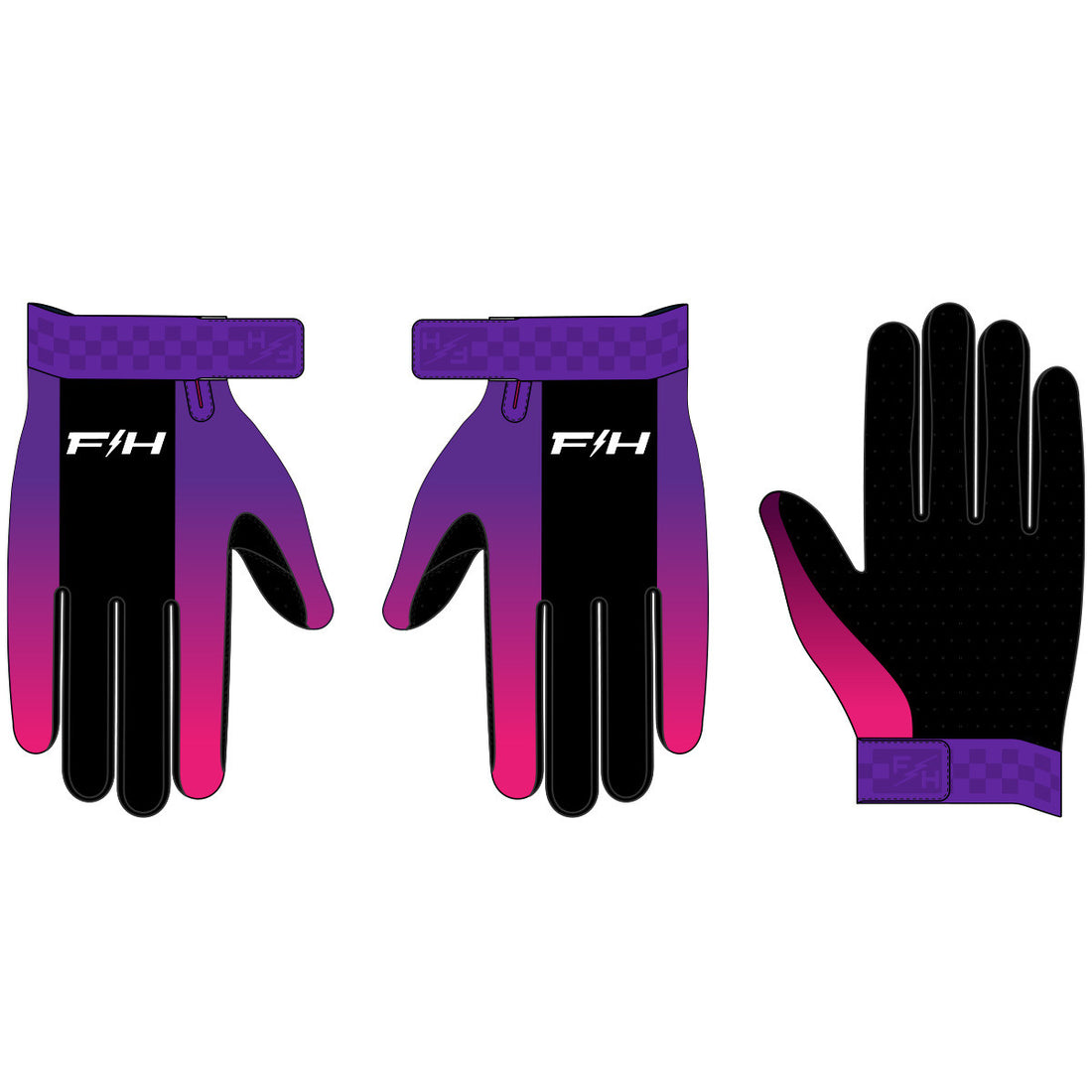 Fasthouse Women's Vapor React Gloves Electric Fuchsia/FH Purple