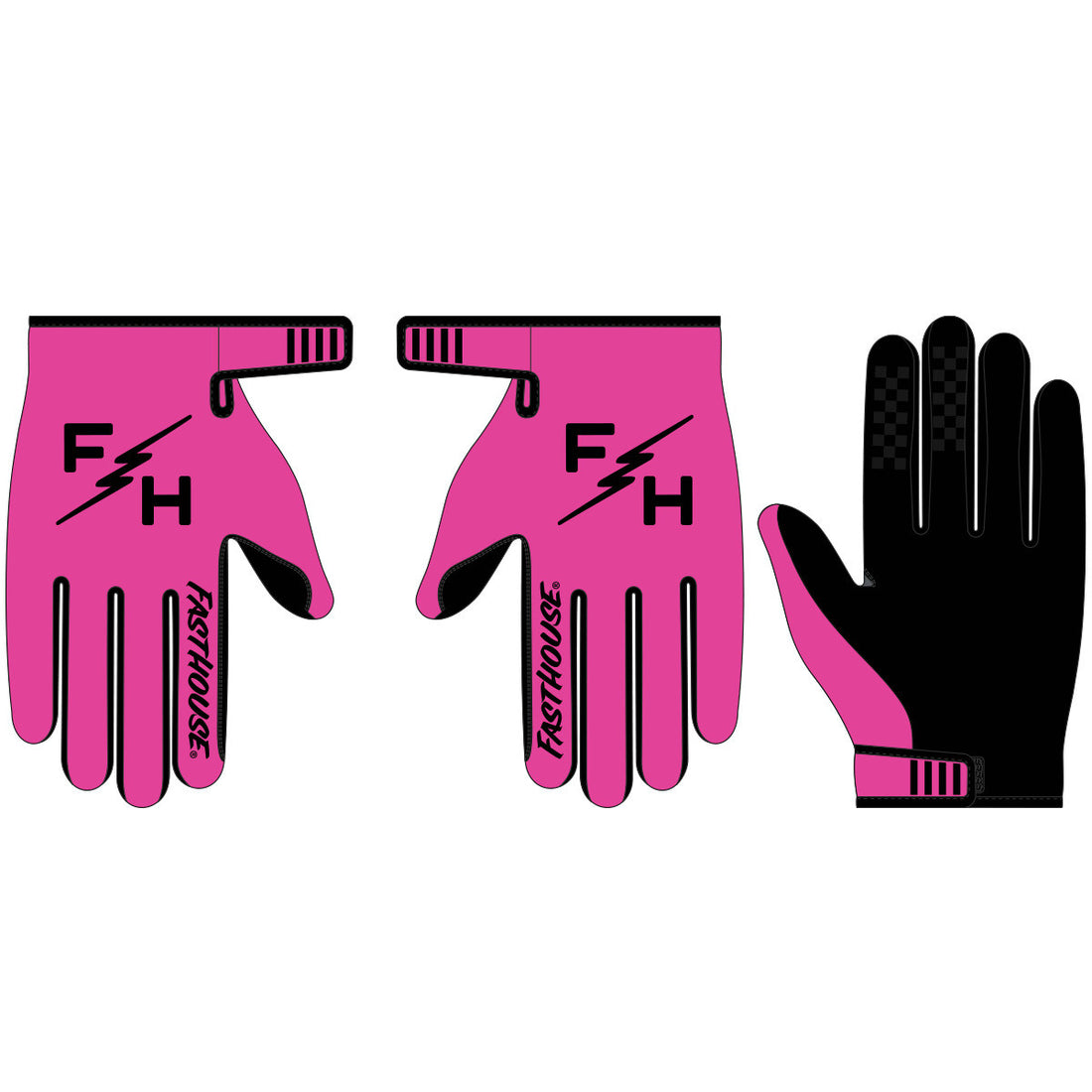 Fasthouse Youth Carbon Eternal Gloves Electric Pink