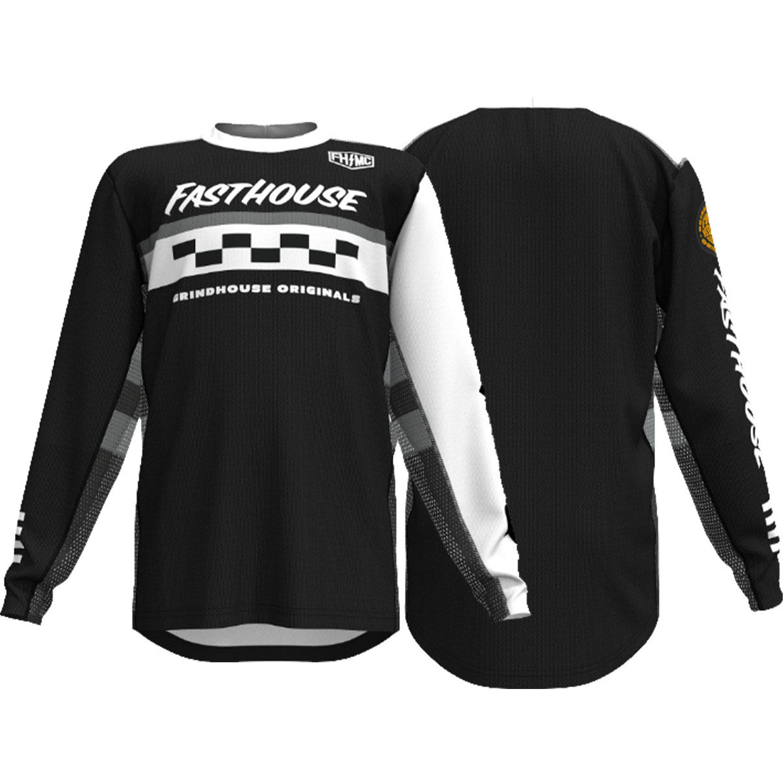 Fasthouse Youth Grindhouse Atomic Jersey Black/Gray