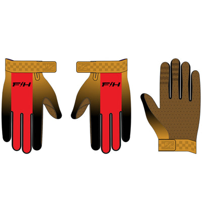 Fasthouse Youth Vapor React Gloves Racing Red/Black
