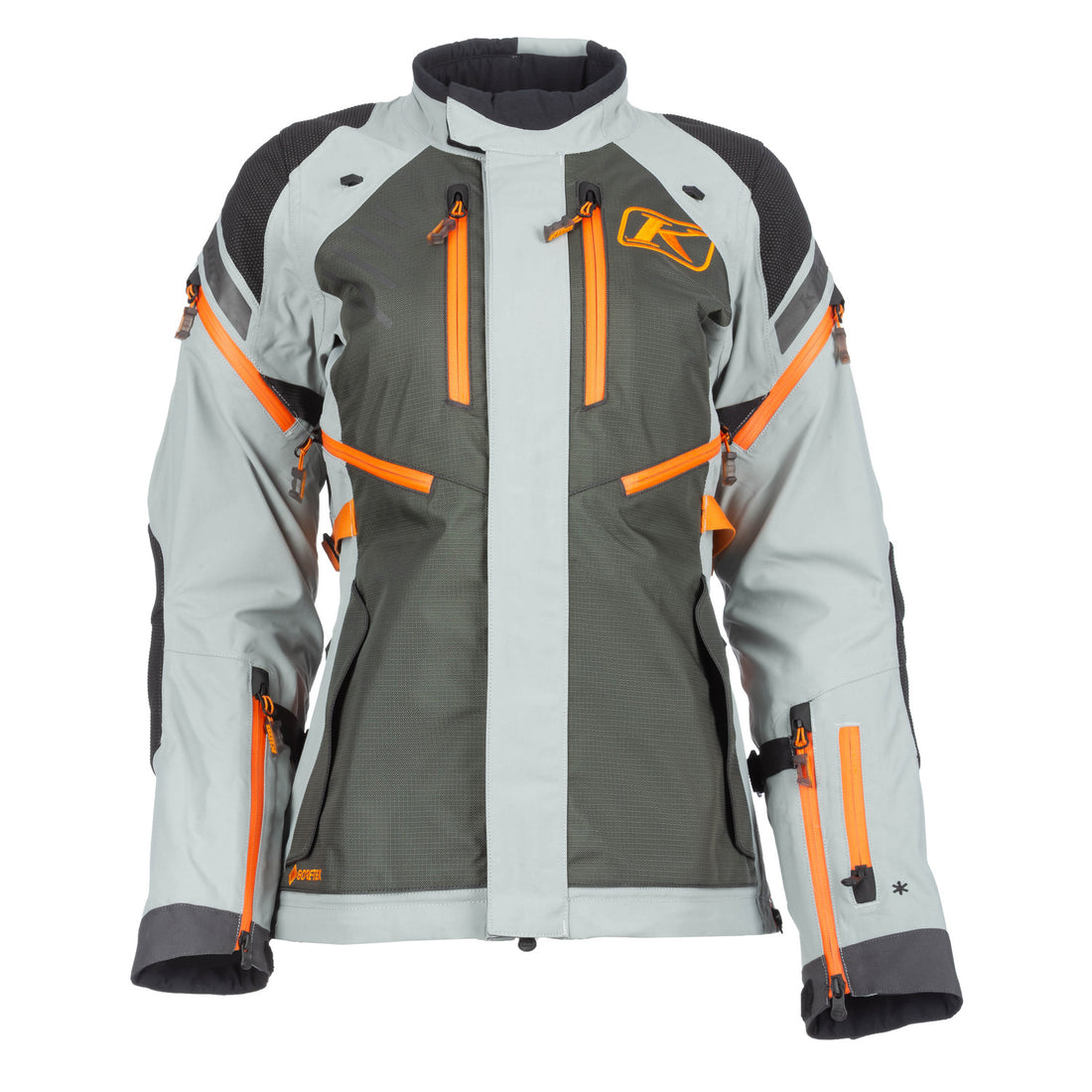 KLIM Artemis Jacket (Women's) Asphalt - Ember Orange