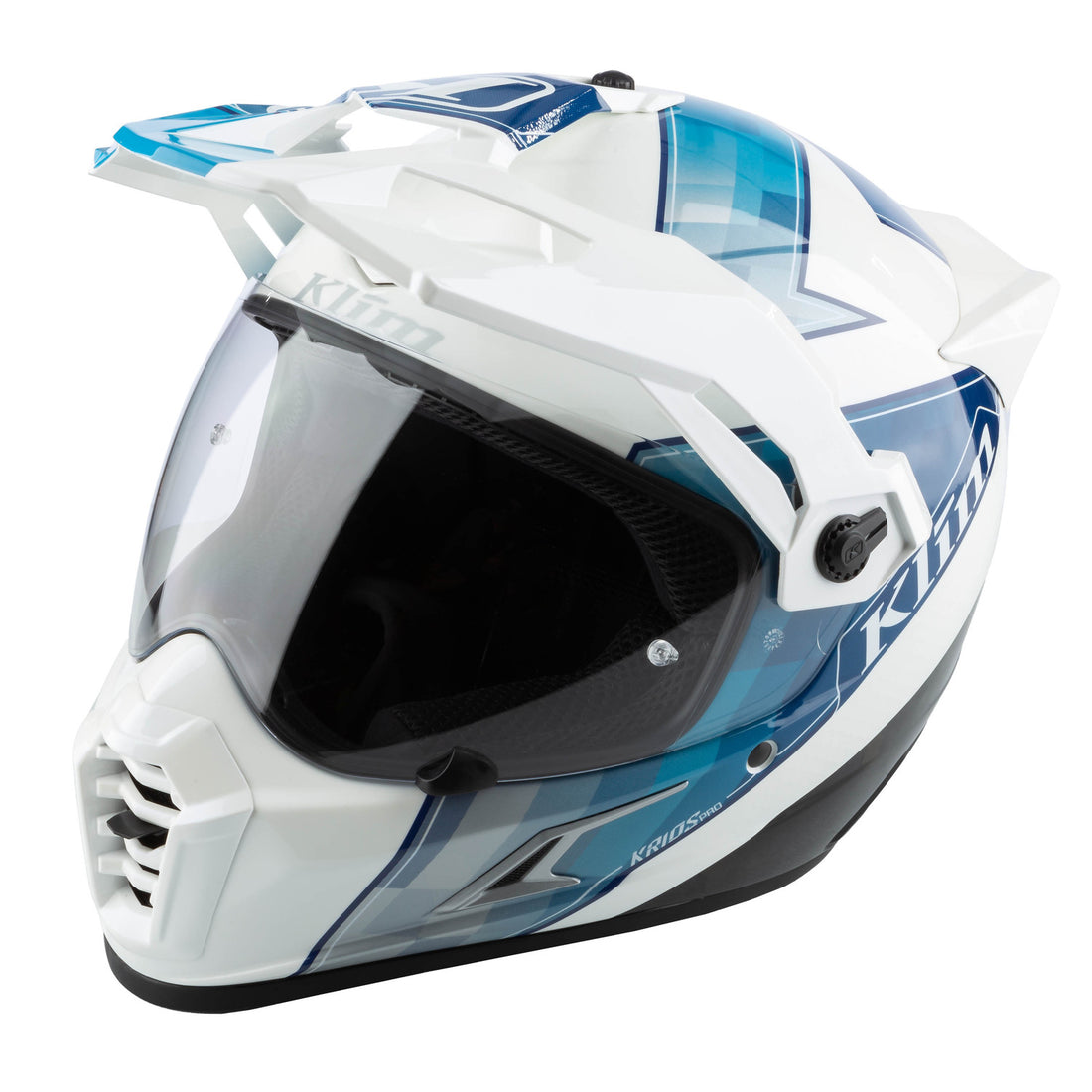 KLIM Krios Pro Helmet ECE/DOT Spectrum White - Blue