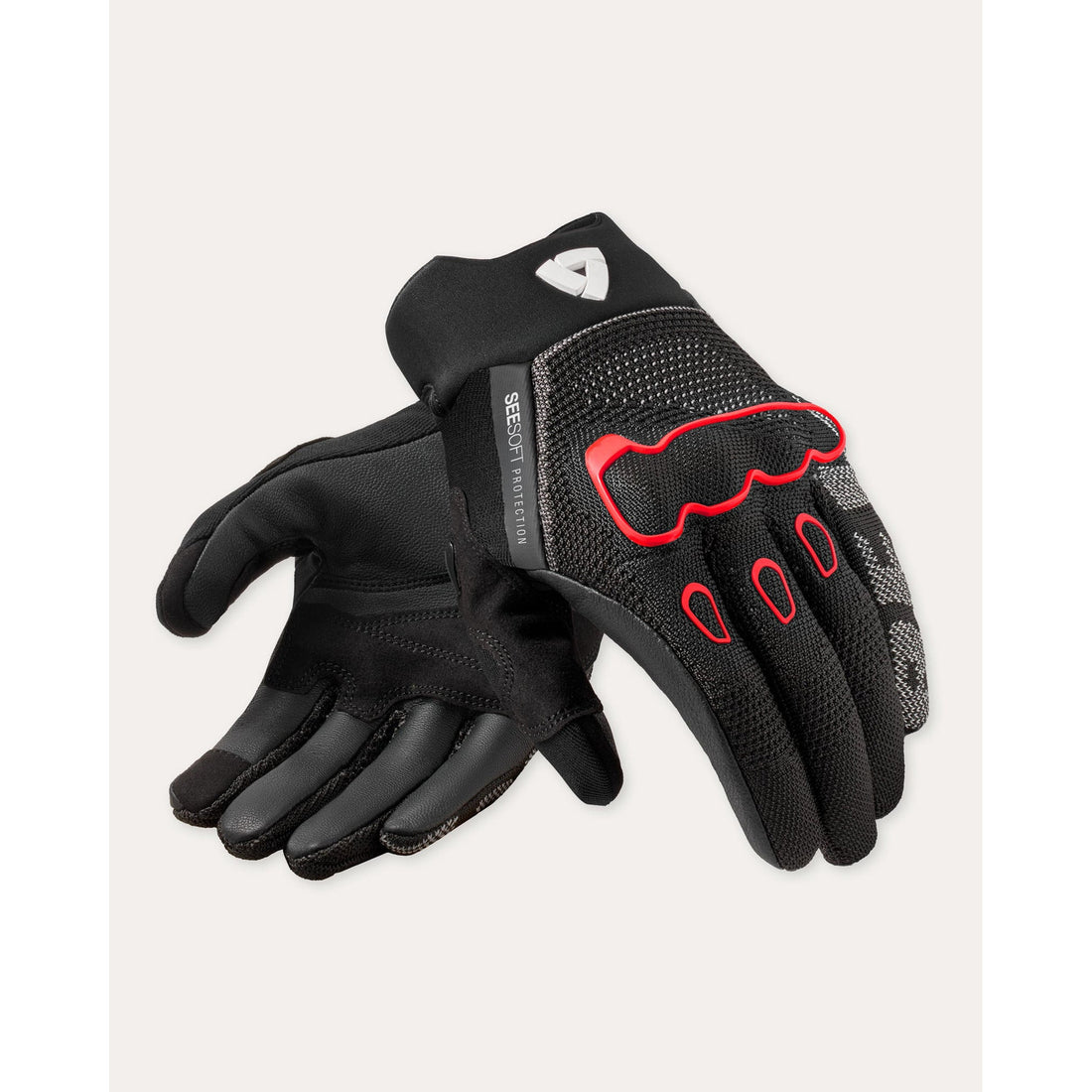 REV'IT! Gloves Hyperspeed 3 Black-Neon Red