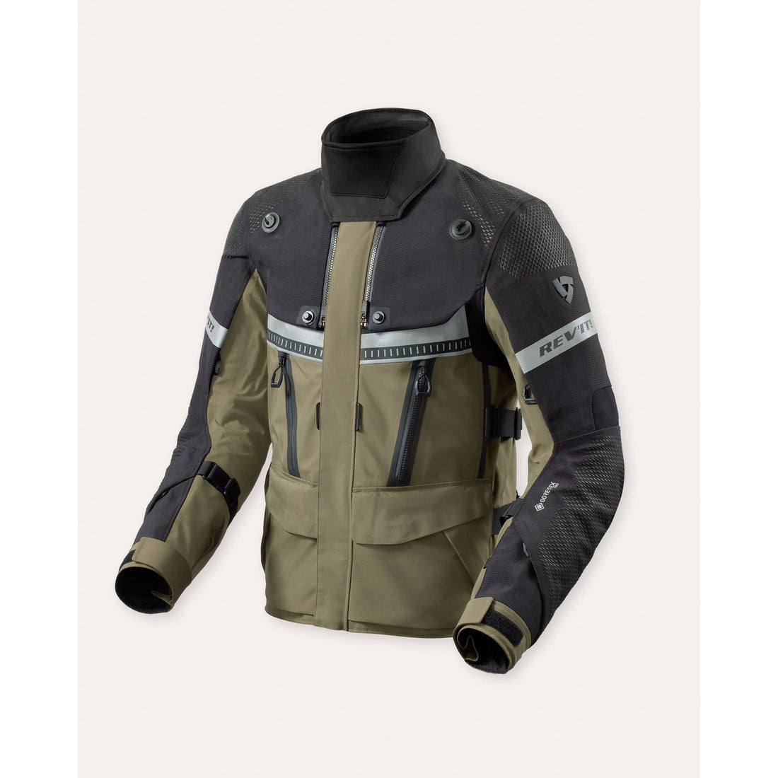 REV'IT! Jacket Dominator 3 GTX Black-Dark Green