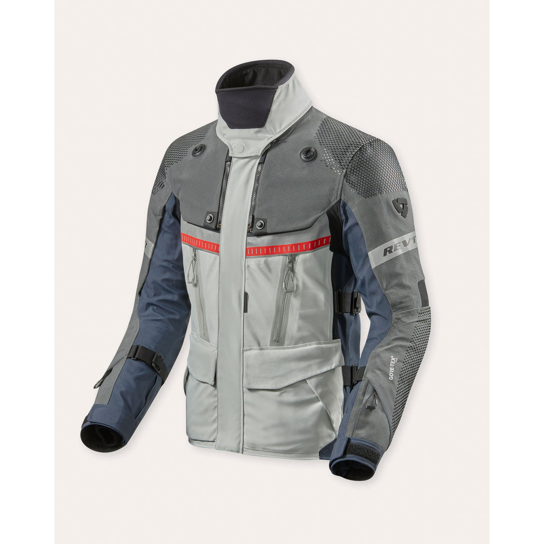 REV'IT! Jacket Dominator 3 GTX Silver-Blue