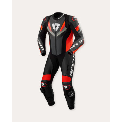 REV'IT! One Piece Quantum 3 Anthracite-Neon Red