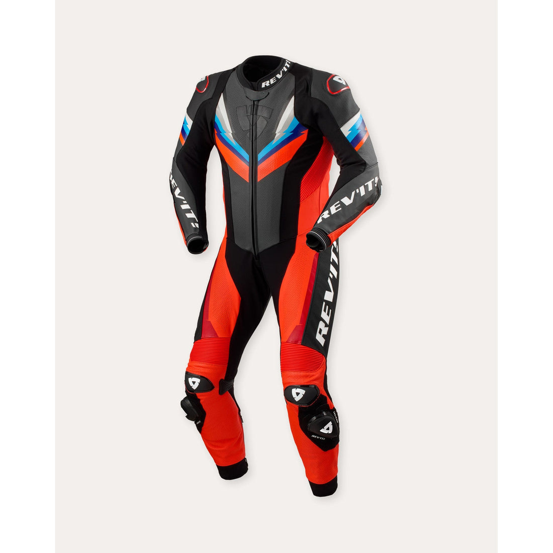 REV'IT! One Piece Quantum 3 Neon Red-Black