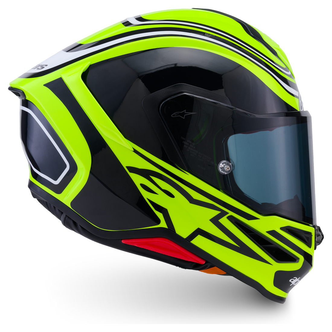 Alpinestars S-R7 Zeal Gloss Yellow Fluo